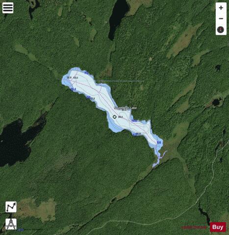 South Jean Lake depth contour Map - i-Boating App - Satellite