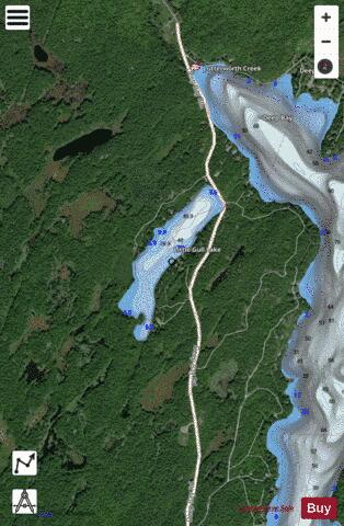 Little Gull Lake depth contour Map - i-Boating App - Satellite