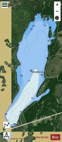 Four Mile Lake depth contour Map - i-Boating App - Satellite