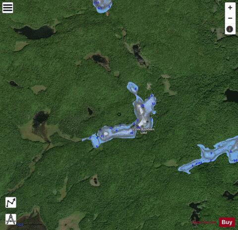 Little Buckhorn Lake depth contour Map - i-Boating App - Satellite