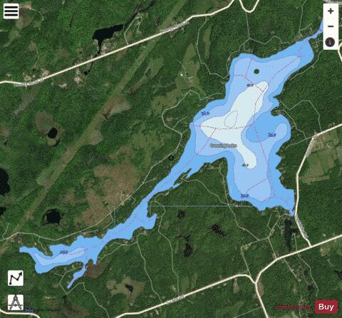 Canning Lake depth contour Map - i-Boating App - Satellite