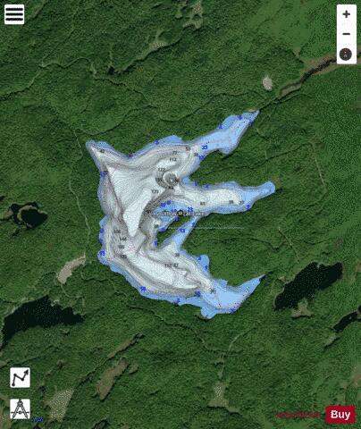South Wildcat Lake depth contour Map - i-Boating App - Satellite