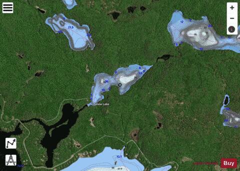 Pelaw Lake depth contour Map - i-Boating App - Satellite