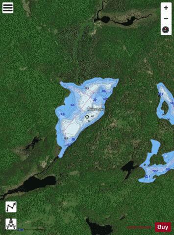 Depot Lake depth contour Map - i-Boating App - Satellite