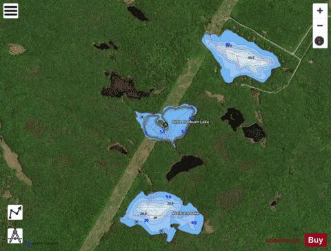 Little Harburn Lake depth contour Map - i-Boating App - Satellite