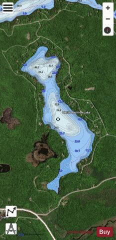 Little Dudmon Lake depth contour Map - i-Boating App - Satellite