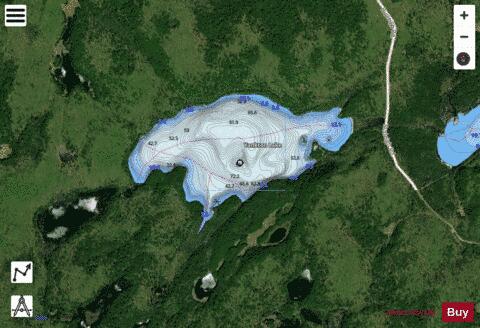 Yankton Lake depth contour Map - i-Boating App - Satellite
