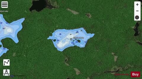 Bivouac Lake depth contour Map - i-Boating App - Satellite