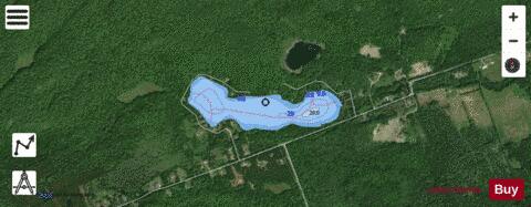 Little Cameron Lake depth contour Map - i-Boating App - Satellite
