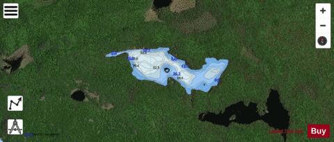 Delphis Lake depth contour Map - i-Boating App - Satellite