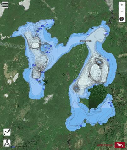 Sowden Lake depth contour Map - i-Boating App - Satellite