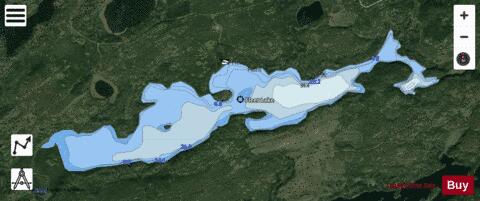 Fleet Lake depth contour Map - i-Boating App - Satellite