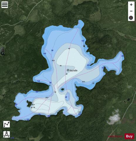Sup Lake depth contour Map - i-Boating App - Satellite