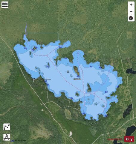 Coli lake depth contour Map - i-Boating App - Satellite