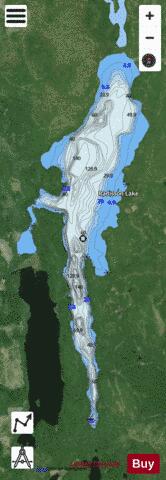 Radisson Lake depth contour Map - i-Boating App - Satellite