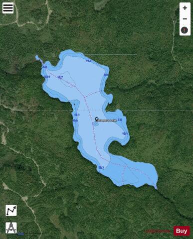 Rossmere Lake depth contour Map - i-Boating App - Satellite