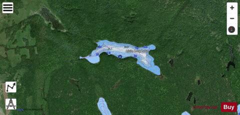 Little Long Lake depth contour Map - i-Boating App - Satellite