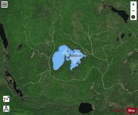 Big Shingle Lake depth contour Map - i-Boating App - Satellite