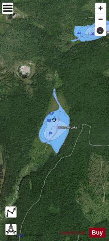 Puffball Lake depth contour Map - i-Boating App - Satellite