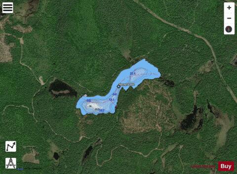 Menet Lake depth contour Map - i-Boating App - Satellite