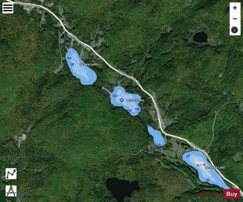 Annies Lake depth contour Map - i-Boating App - Satellite