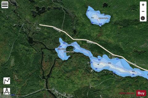 Supply Lake depth contour Map - i-Boating App - Satellite