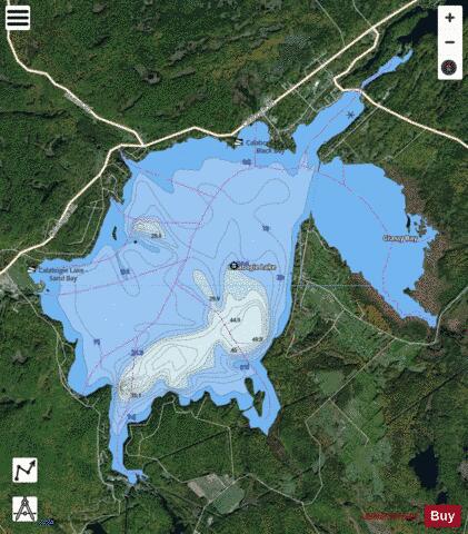 Calabogie Lake depth contour Map - i-Boating App - Satellite