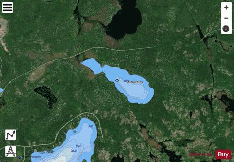 Storm Lake depth contour Map - i-Boating App - Satellite