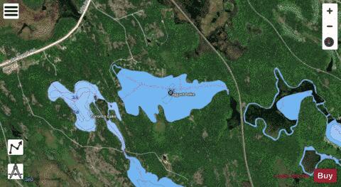 Haggart Lake depth contour Map - i-Boating App - Satellite