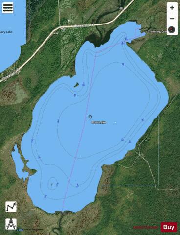 Boat Lake depth contour Map - i-Boating App - Satellite