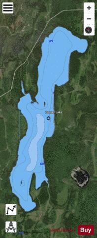 Dexter Lake depth contour Map - i-Boating App - Satellite