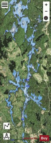 Indian Lake depth contour Map - i-Boating App - Satellite