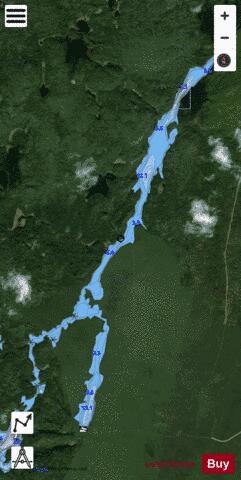 Makami Lake depth contour Map - i-Boating App - Satellite