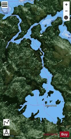 Mirimoki Lake depth contour Map - i-Boating App - Satellite