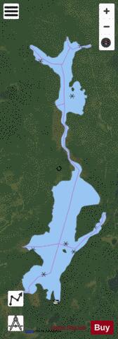 Curry Lake depth contour Map - i-Boating App - Satellite
