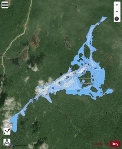 Strickland Lake depth contour Map - i-Boating App - Satellite