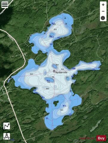 Big Clear Lake depth contour Map - i-Boating App - Satellite