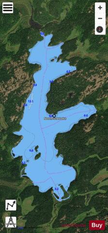 North Scot Lake depth contour Map - i-Boating App - Satellite