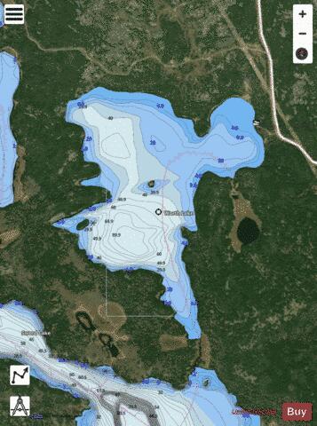 Worth Lake depth contour Map - i-Boating App - Satellite