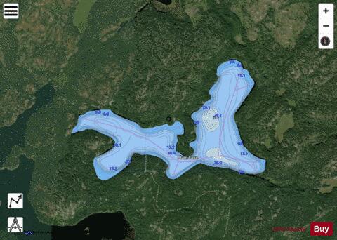 Plum Lake depth contour Map - i-Boating App - Satellite