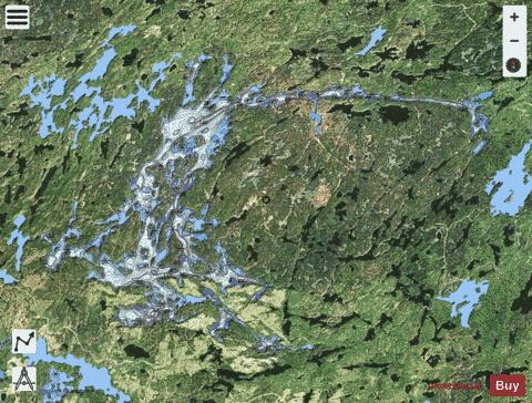 Atikwa Lake depth contour Map - i-Boating App - Satellite