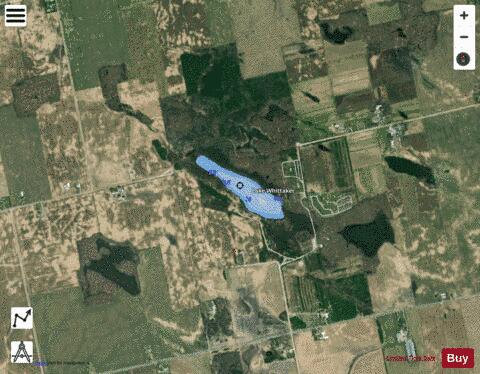 Lake Whittaker depth contour Map - i-Boating App - Satellite
