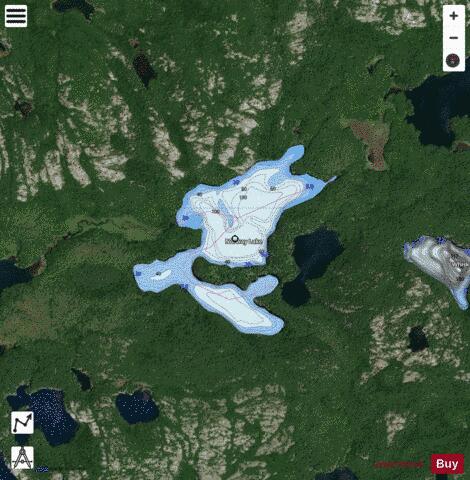 Norway Lake depth contour Map - i-Boating App - Satellite