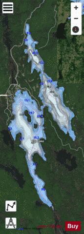 Ella Lake depth contour Map - i-Boating App - Satellite