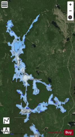 Laundrie Lake depth contour Map - i-Boating App - Satellite