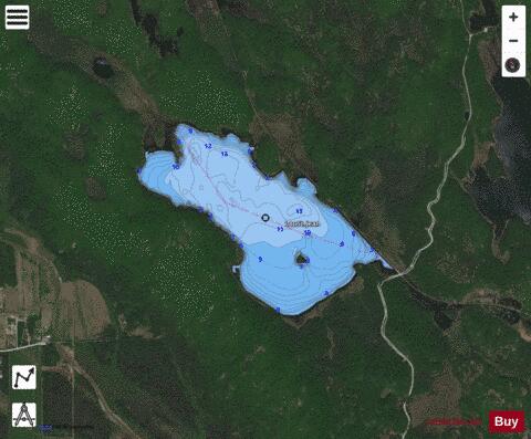 Lac St. Jean depth contour Map - i-Boating App - Satellite