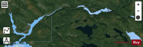 Spider Creek depth contour Map - i-Boating App - Satellite