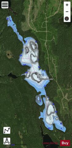 Shillington Lake depth contour Map - i-Boating App - Satellite