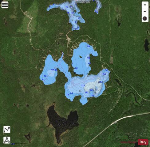 Holmes Lake depth contour Map - i-Boating App - Satellite