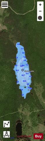 Sheba Lake depth contour Map - i-Boating App - Satellite